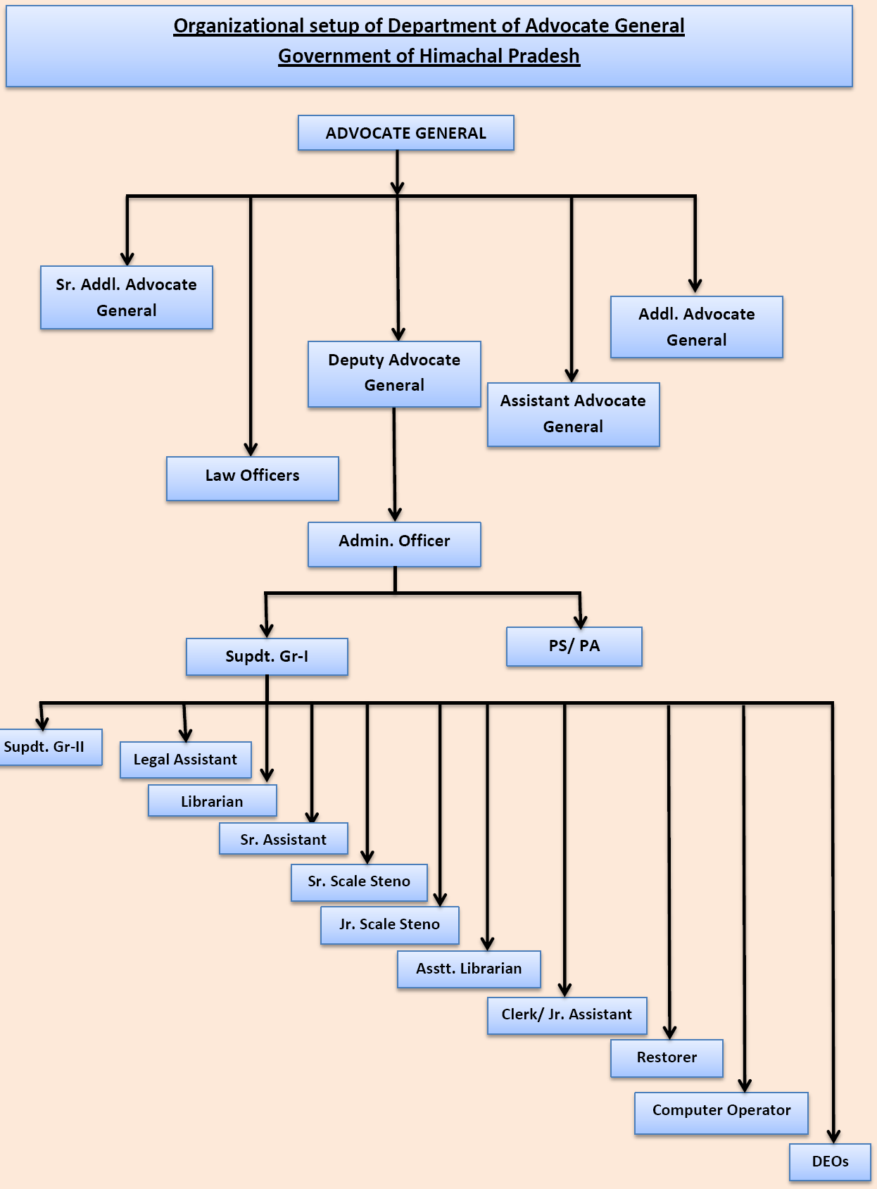 advocate general organisational setup